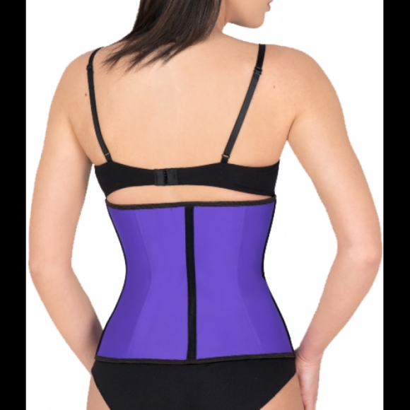 100 % Latex Waist Trainer 9 steel bonning  3 hook - Picture 2 of 6